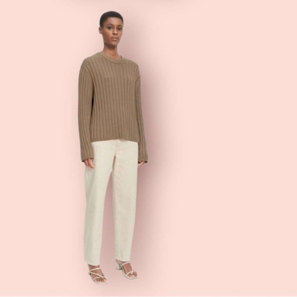 Samsoe Samsoe Chloe Crew Neck Ribbed Sweater size M